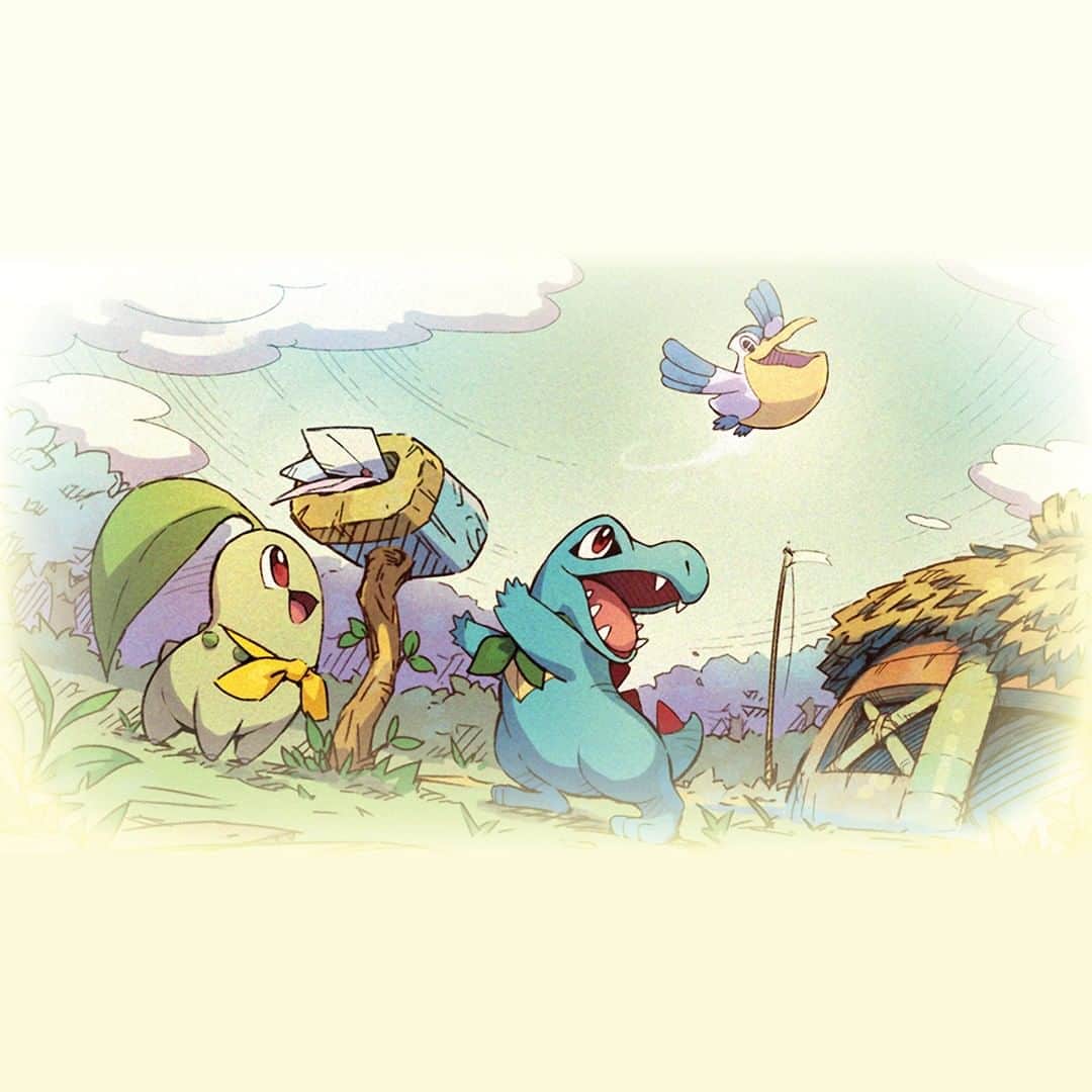 Pokémonさんのインスタグラム写真 - (PokémonInstagram)「Chikorita & Totodile want you to do your best, today and always!」1月26日 5時01分 - pokemon