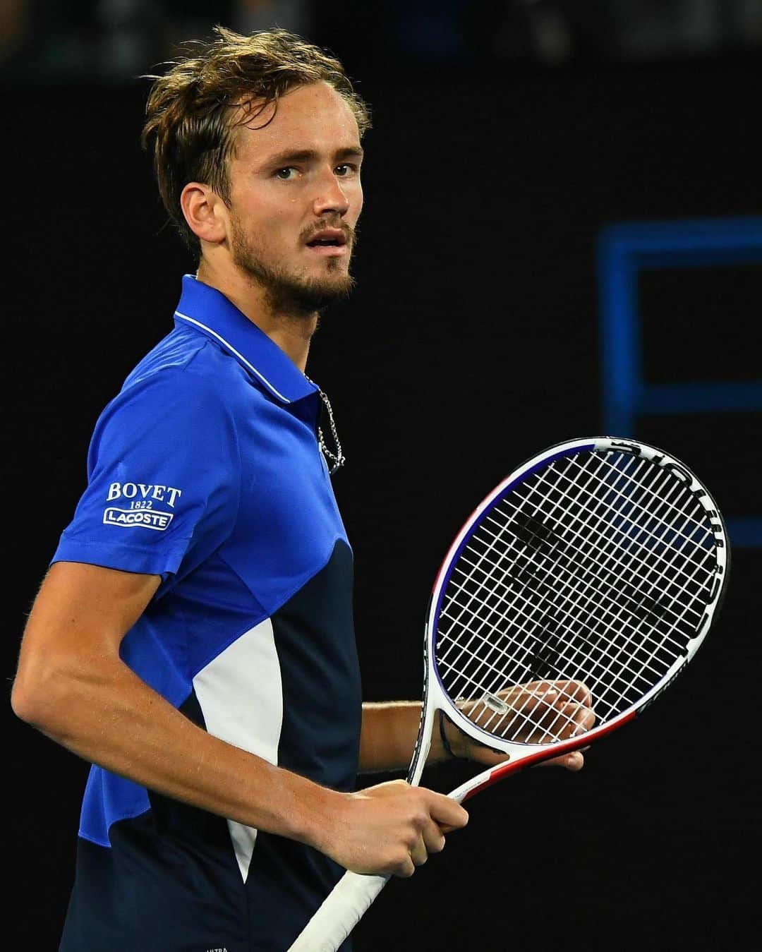 ダニール・メドベージェフのインスタグラム：「Running into the 2nd week of AO 🇦🇺 // Вторая неделя АО 🇦🇺 #lacoste #team #tecnifibre #fightsmart🔻」