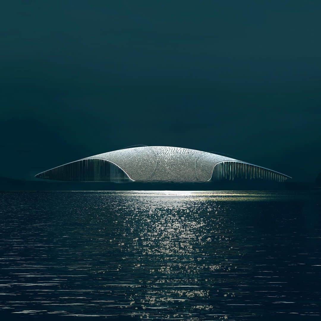 HYPEBEASTさんのインスタグラム写真 - (HYPEBEASTInstagram)「#hypelife: Copenhagen-based architecture firm @dorte_mandrup is bringing attention to marine conservation with its striking 'The Whale' design. Located on the Norwegian island of Andøya, the dramatic architectural form sits in proximity to a deep-sea valley frequently visited by migrating whales offshore. It’ll feature exhibition spaces, adjoining offices, a cafe, and a store which will allow visitors to observe the mammals in their natural environment. Expect it to be completed in 2022. ⁠⠀ Photo: @mir.no」1月26日 13時32分 - hypebeast