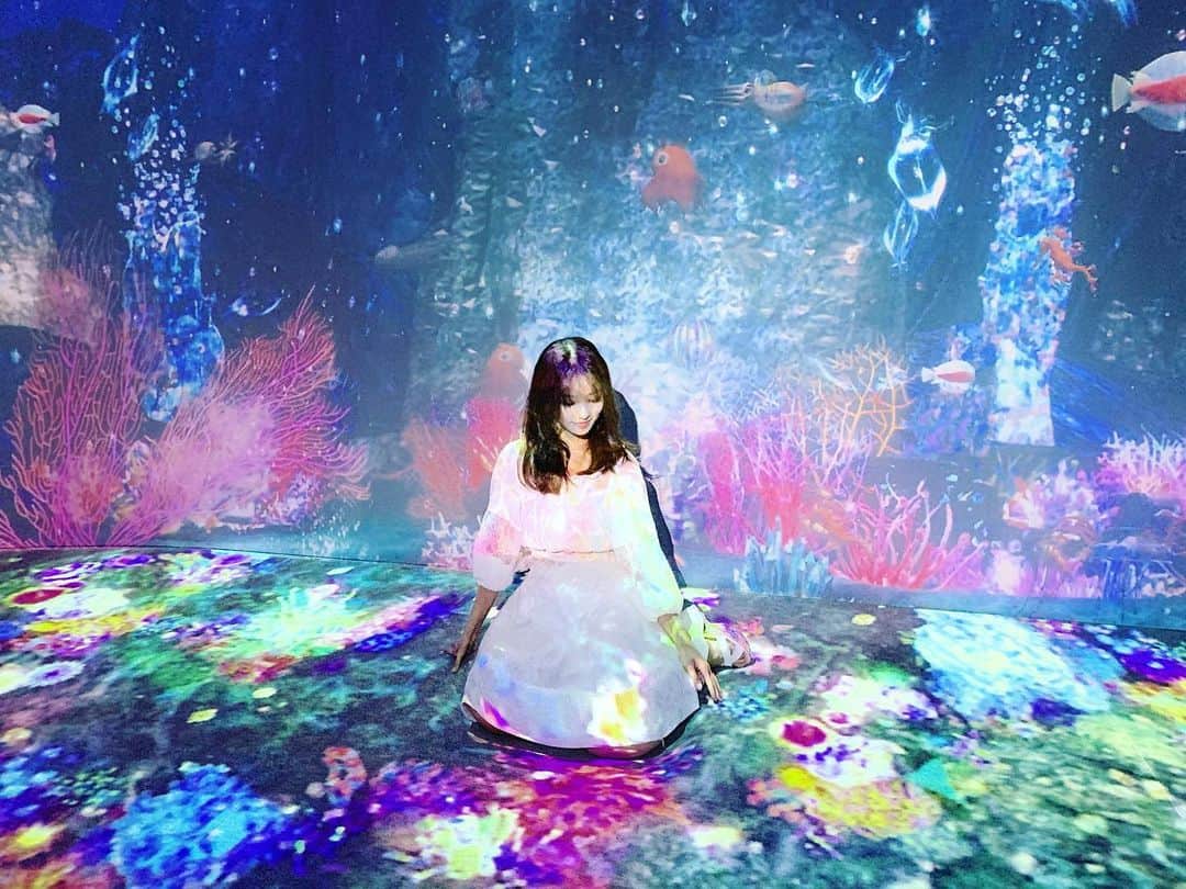 穐田和恵さんのインスタグラム写真 - (穐田和恵Instagram)「🐠🐋✨ #oceanbynaked #光の深海展」1月26日 16時07分 - kazue.akita