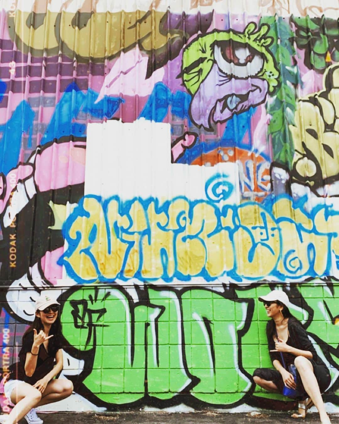 中田早保さんのインスタグラム写真 - (中田早保Instagram)「. Wall art😛😛😛 初めて行ってきた！ きっとまだまだあるんだろうな❤️ . #hawaii#wallart#art#hawaiitrip#kakaako#ハワイ旅行#ホノルル#カカアコ#ウォールアート」1月26日 17時25分 - saho_02