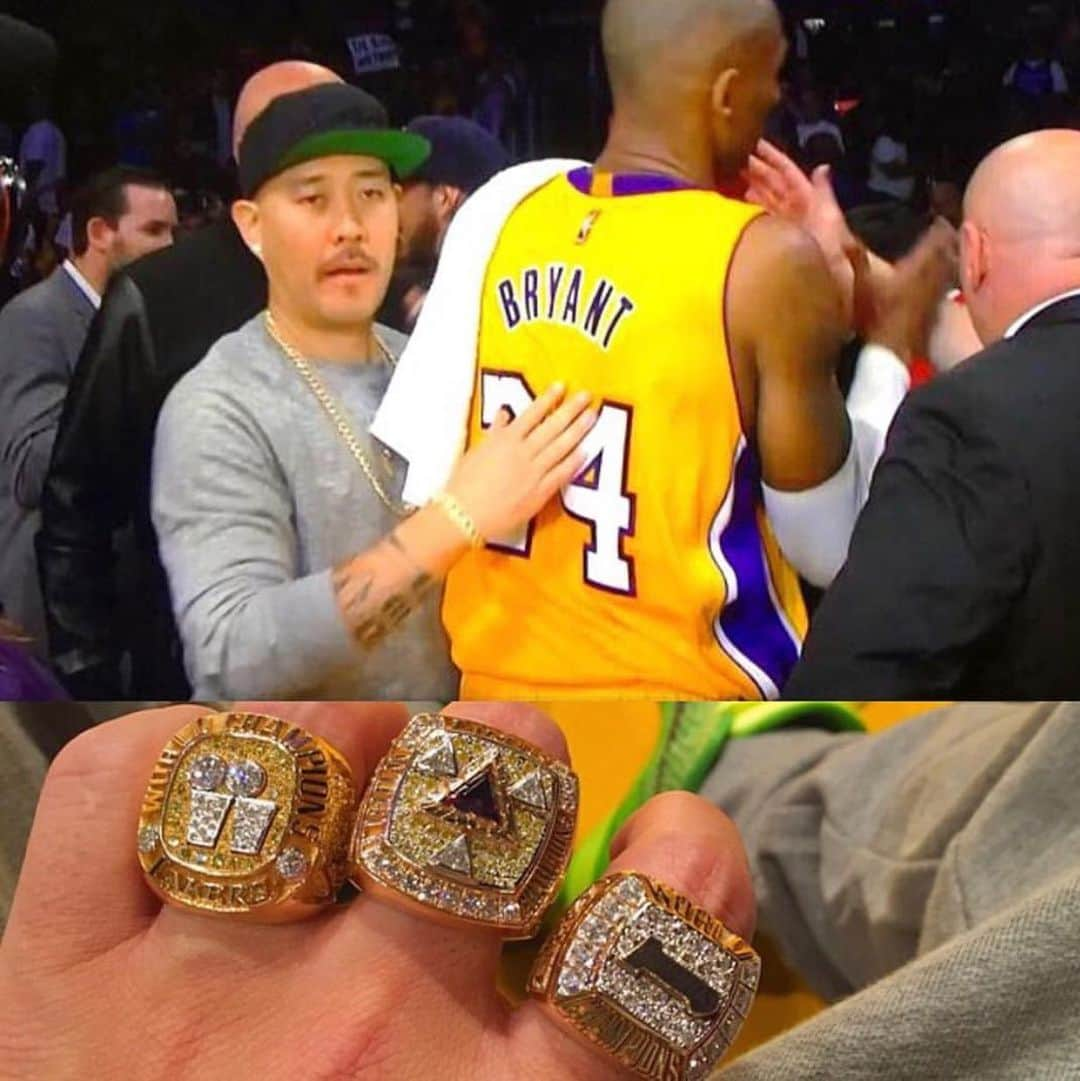 ベン・ボーラーさんのインスタグラム写真 - (ベン・ボーラーInstagram)「Literally at a loss of words. As I’m sitting at my bday brunch and got the horrible news hoping it was a bad dream. I met Kobe his rookie year and when he first came here he really wanted to rap and he would bust freestyles to me over Wu-Tang beats when I was the VP of A&R at Aftermath. Then I’d sneak him into peanuts and we would randomly hit Roscoes. To say I was a huge fan is a crazy understatement. My son was born 7 min away from sharing the same bday as KB and I was legit sad about that. God damn. #RIPKOBE #KB8 🙏🏼 • RIP to all the passengers and my condolences to Vanessa and the victims families. Not sorry to any of the idiots who follow me and come to MY page worried about how I remembered MY friend. Thank you again Mamba for all you did for my city. You brought the 3-peat to LA and gave our city fortitude at much needed times. 💪🏼 💜💛」1月27日 5時05分 - benballer