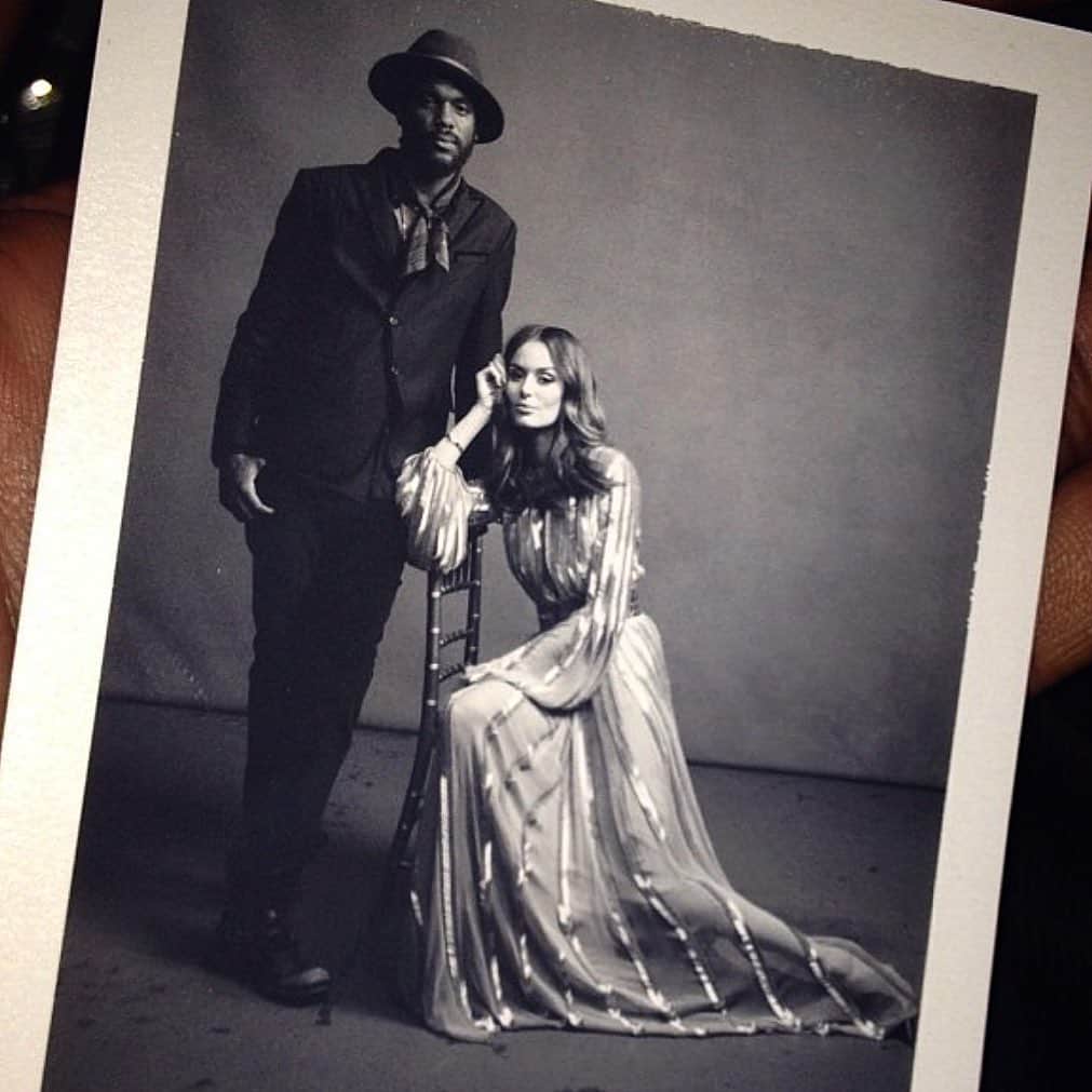 ニコール・トルンフィオのインスタグラム：「Our first #grammys you won! ..... and now you are nominated for 4 more! 👑 Good luck today my love @garyclarkjr 🔥🔥🔥🔥#thisland 😍」