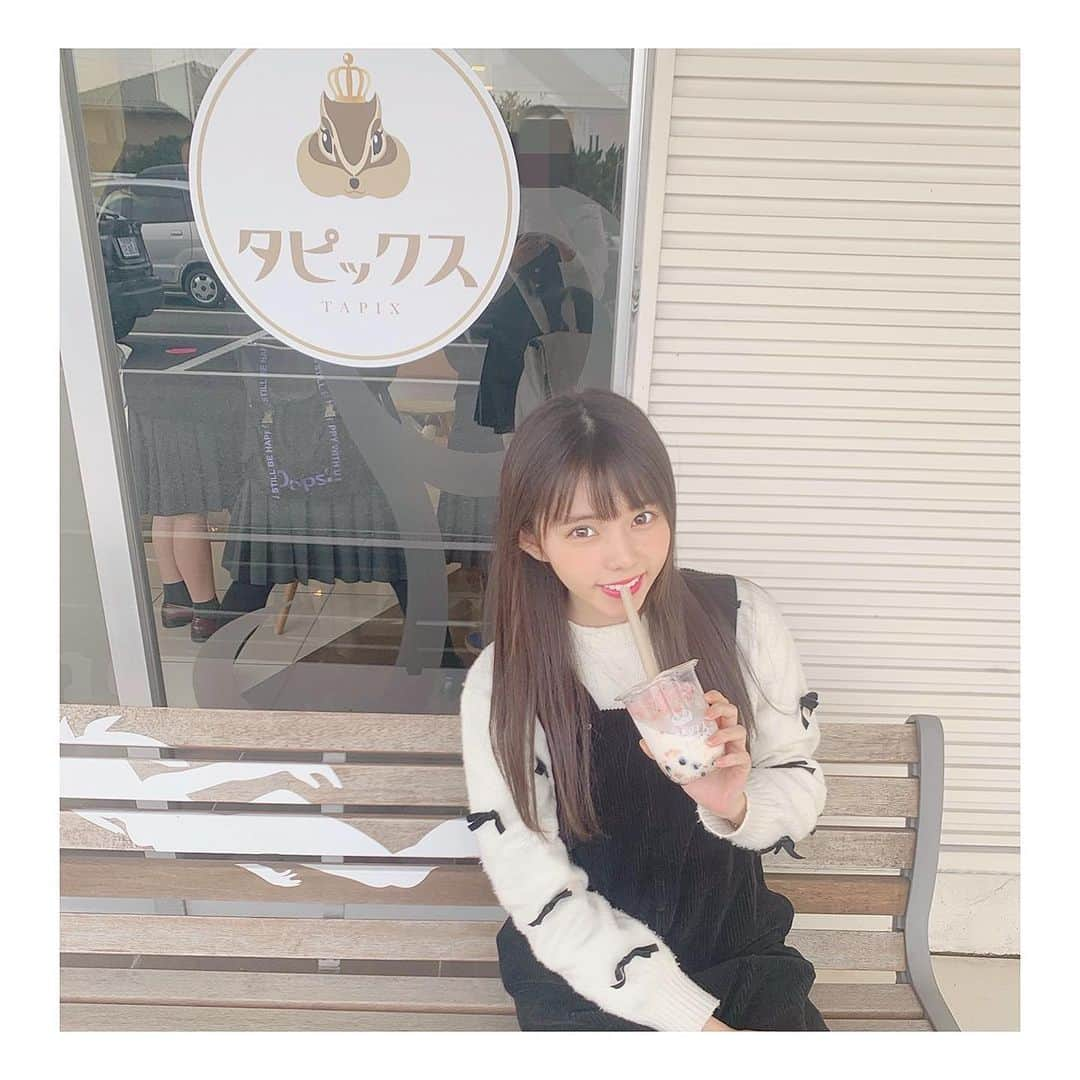 大森莉緒さんのインスタグラム写真 - (大森莉緒Instagram)「・ ・ 今日は、法事で滋賀県大津市に行って、従兄弟達にも久しぶりに会えました😌👐 ・ ・ 帰りに日本初のタピオカのドライブスルーに行ってきたよ🚗 ³₃ ・ ・ でも車から降りて、お店の前で写真撮ったから、ドライブスルーの意味なーい😂 ・ ・ 生タピオカ最高でした〜🥰 ・ ・ #大森莉緒 #おーりお #おりおんず #タピックス #滋賀県 #大津市  #今堅田 #タピオカ #生タピオカ #ドライブスルー #いちごミルク #黒糖ミルク #instagood #instalike #instapic #drink #drivethrough #good #yummy  #strawberry #milk」1月26日 22時00分 - rio.ohmori