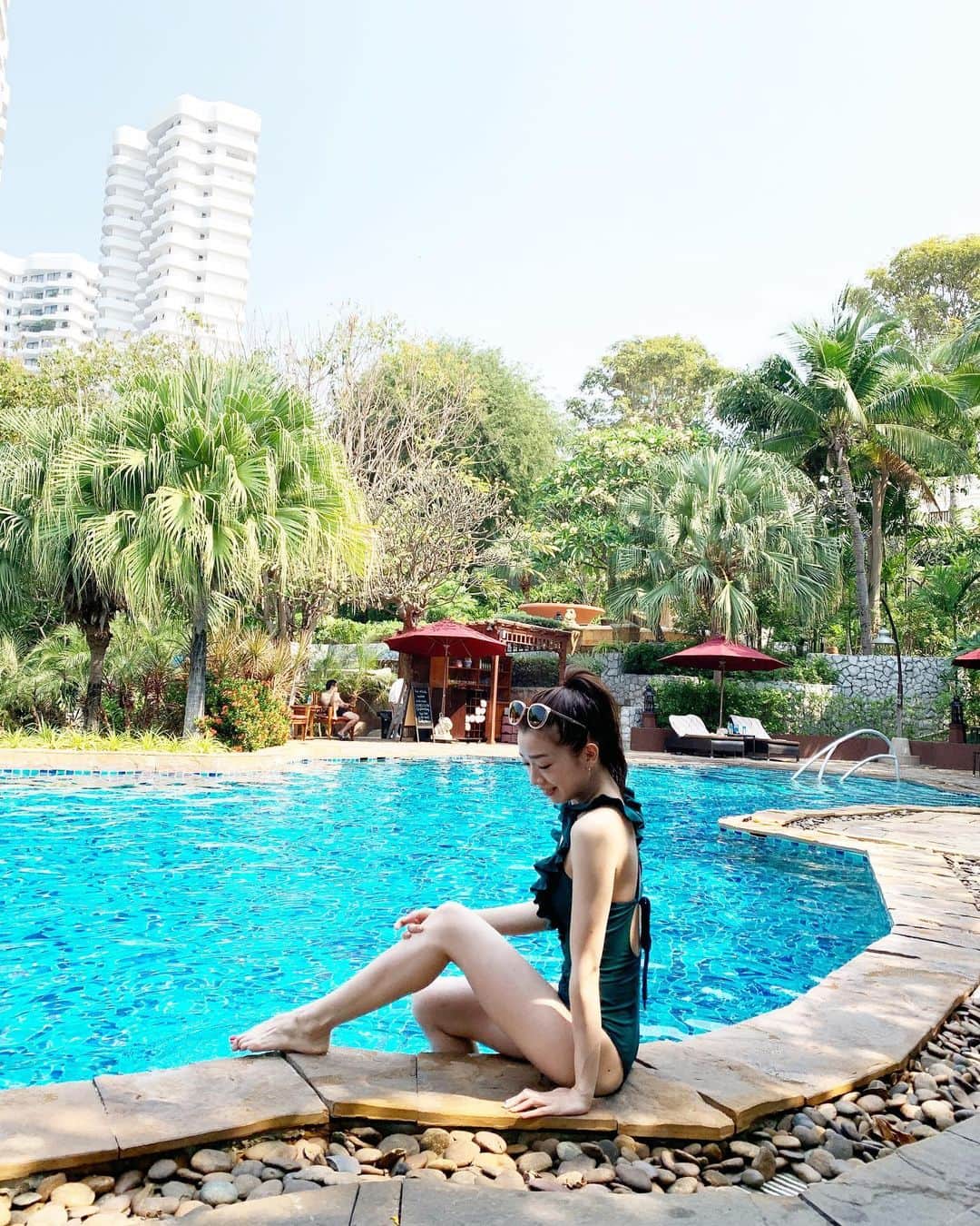 石井亜美さんのインスタグラム写真 - (石井亜美Instagram)「🍃 . 水着姿をインスタに載せるのは、 なかなかソワソワするね！！笑 と言いつつみりしぃカメラマン(@miriishii )が 撮ってくれたので3枚載せ。笑 . お気に入りの水着を タイでやっと着ることができました☺️✌️ ▶︎ @beautifulsail_official . . #thailand #thaitrip #pattaya #beautifulsail」1月26日 22時32分 - ami_ishii_