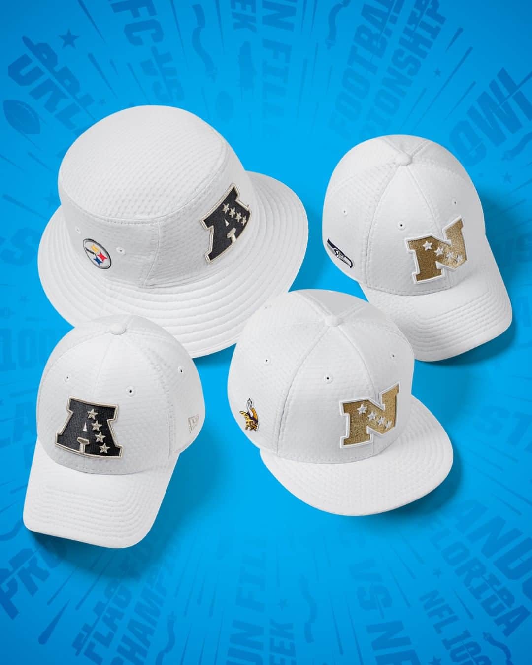 ニューエラ・キャップのインスタグラム：「AFC NFC showdown at the Pro Bowl. Rep your team at neweracap.com」