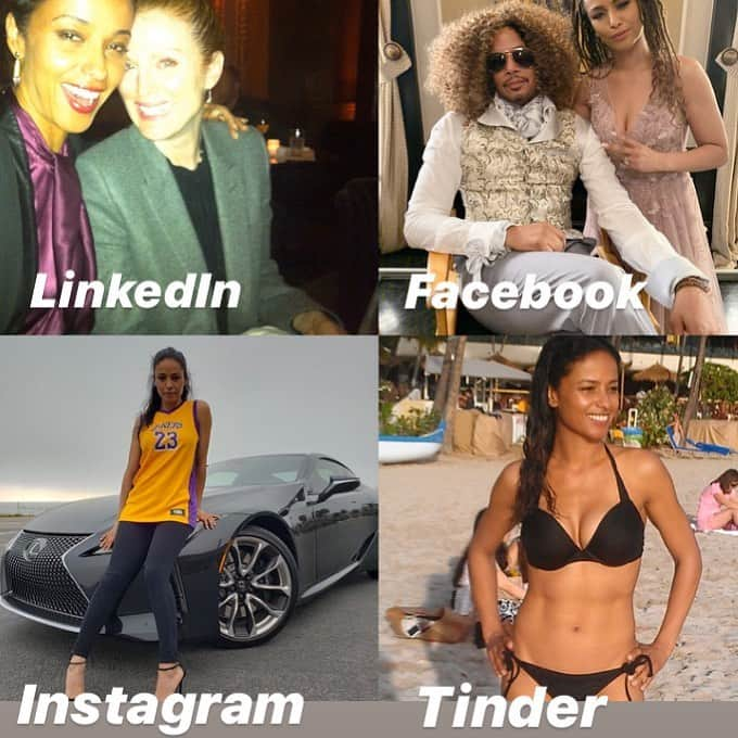 ジーン・トリプルホーンのインスタグラム：「😂🤣#dollypartonchallenge😂 #facebook #instagram #linkedin #tinder #socialmedia @juliannemoore @theterrencehoward #empire #hungergames #lexus #lakers」