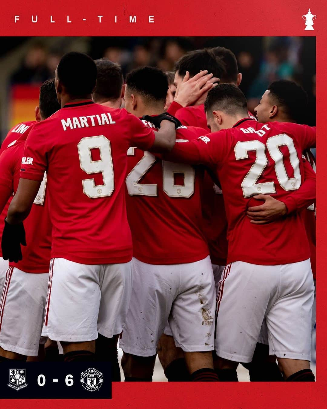 マンチェスター・ユナイテッドさんのインスタグラム写真 - (マンチェスター・ユナイテッドInstagram)「Job done at Prenton Park ✅ #MUFC #EmiratesFACup」1月27日 1時49分 - manchesterunited