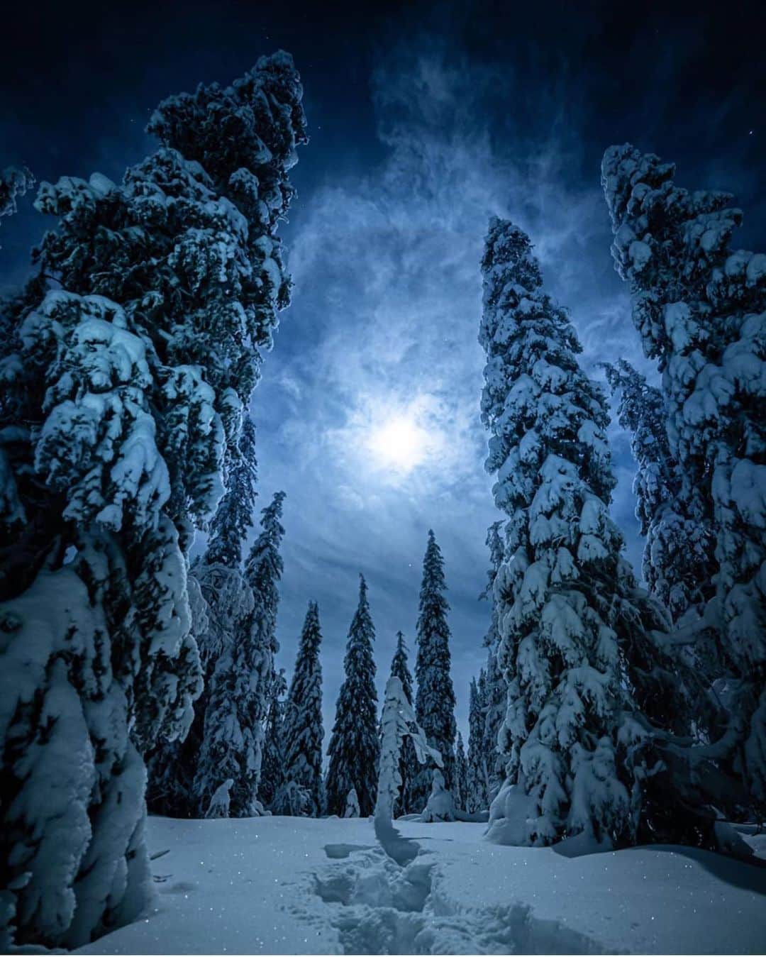 Wonderful Placesさんのインスタグラム写真 - (Wonderful PlacesInstagram)「Beautiful Lapland in Finland ✨💙💙💙✨ . Pictures by ✨✨@jarcce✨✨ #wonderful_places for a feature 💙」1月27日 2時39分 - wonderful_places