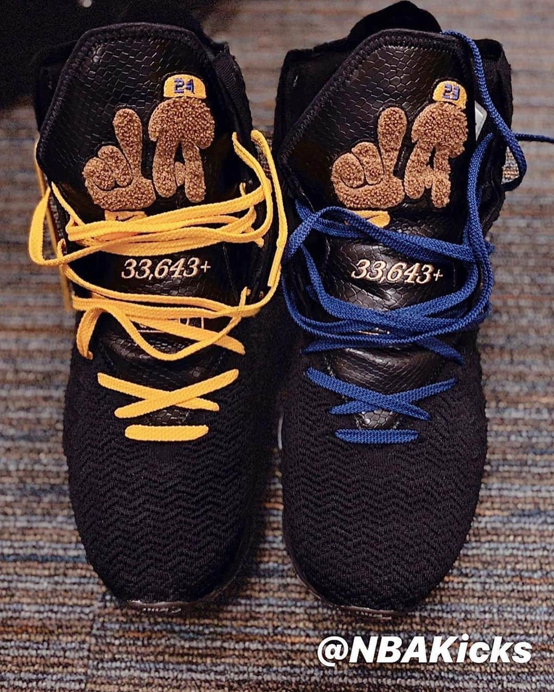 Nice Kicksさんのインスタグラム写真 - (Nice KicksInstagram)「Last night @kingjames broke out a special Lebron 17, the Nike LeBron 17 “33,643+”. To commemorate passing @kobebryant on NBA’s all time scoring list. Who has a better signature line, him or Kobe? 🤔」1月27日 3時25分 - nicekicks