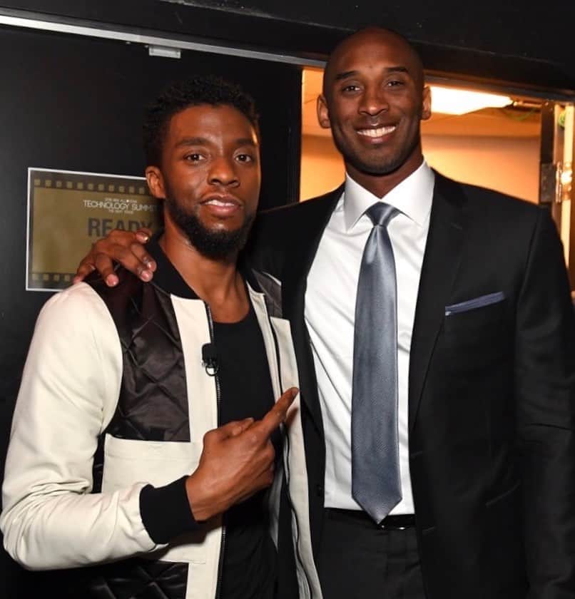 チャドウィック・ボーズマンのインスタグラム：「I’m heartbroken.  Shocked.  Husband, Father, Strategist, Philosopher-Poet, Warrior-Athlete, Filmmaker...your focus is magnetic, Kobe.  My love goes out to you and your family.」