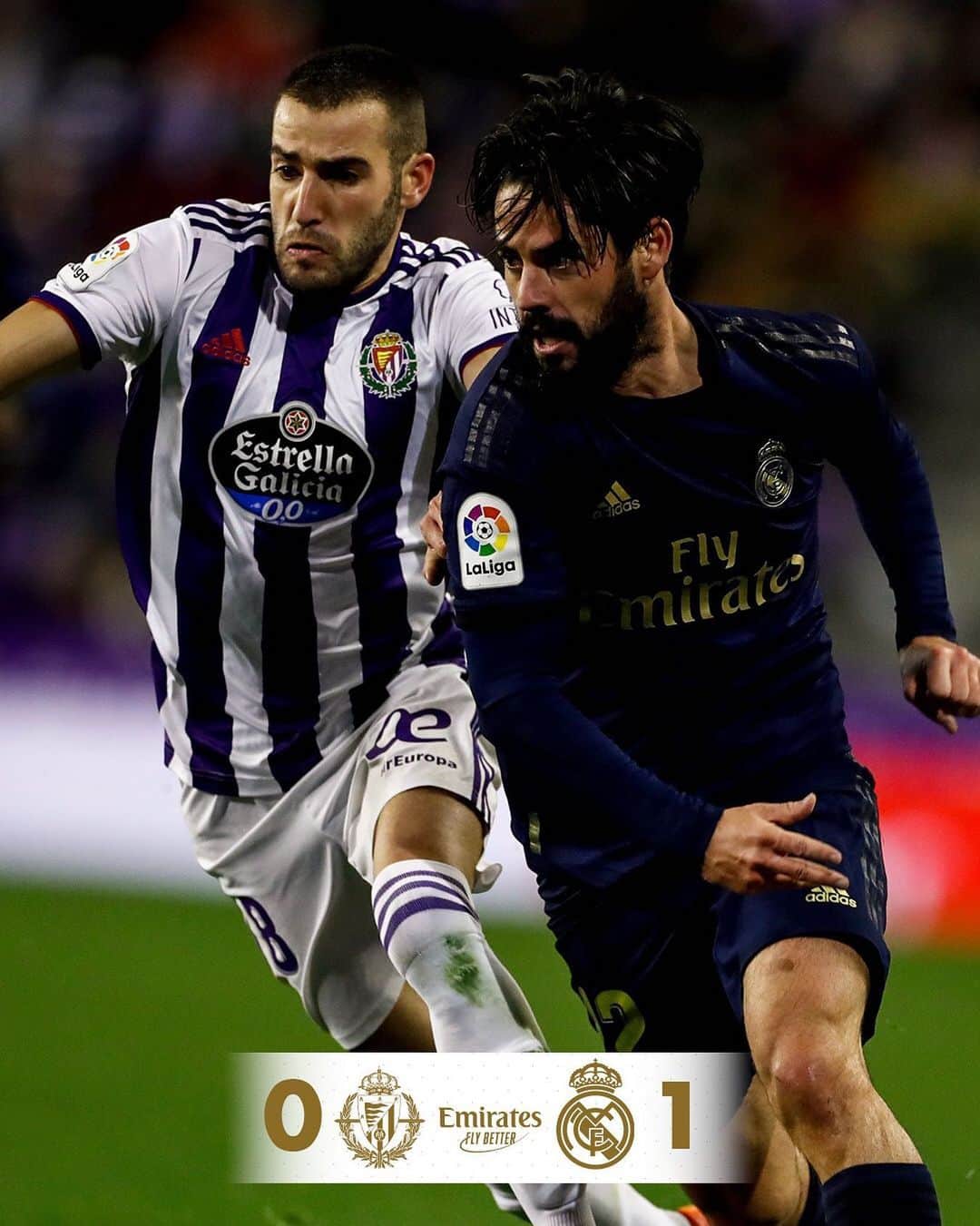 レアル・マドリードさんのインスタグラム写真 - (レアル・マドリードInstagram)「Real Valladolid 0-1 Real Madrid ⚽️ 78’ @NachoFdez90 #Emirates | #HalaMadrid」1月27日 6時58分 - realmadrid