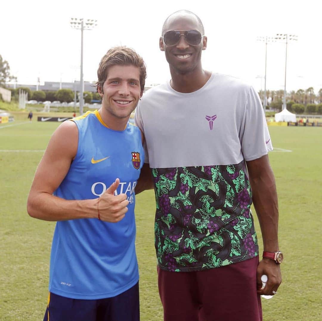 セルジ・ロベルトのインスタグラム：「RIP Kobe 🙏🏻 "Have a good time. Life is too short to get bogged down and be discouraged.” "You have to keep moving. You have to keep going. Put one foot in front of the other, smile and just keep on rolling.”」