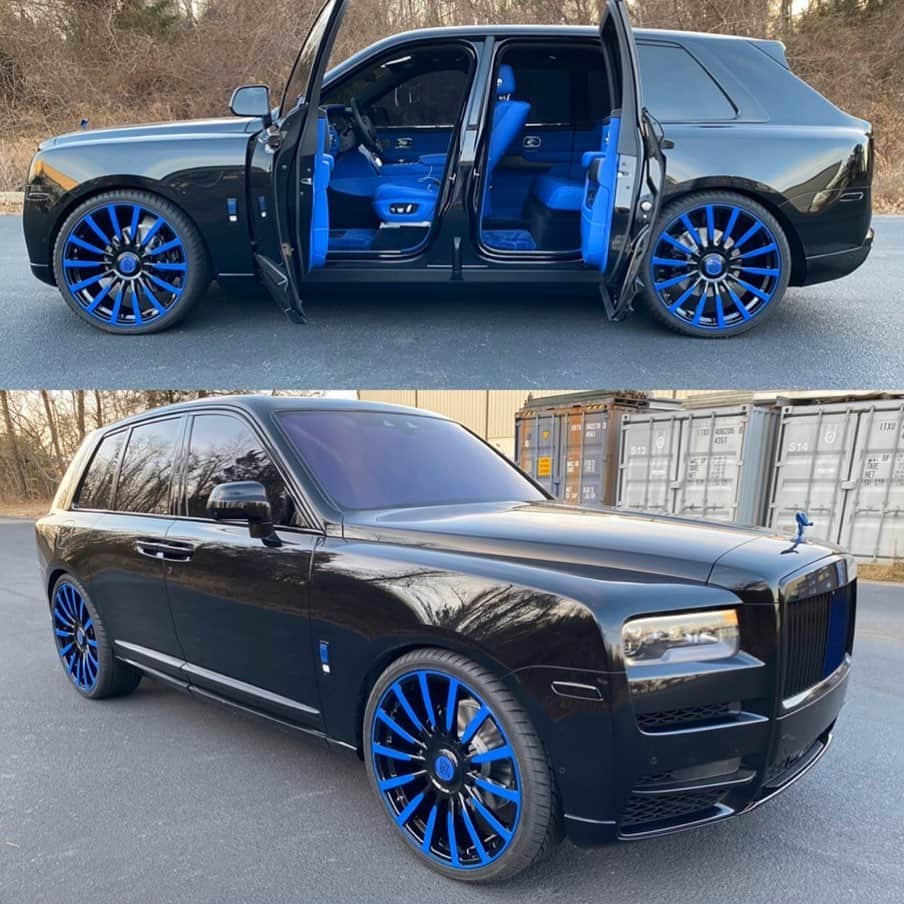 CarsWithoutLimitsさんのインスタグラム写真 - (CarsWithoutLimitsInstagram)「Custom Rolls Royce Cullinan for @0ne0fone featuring 26” Forgiatos and some @nipseyhussle touch by @careffex 🖌  #carswithoutlimits #rollsroyce #cullinan」1月27日 11時16分 - carswithoutlimits