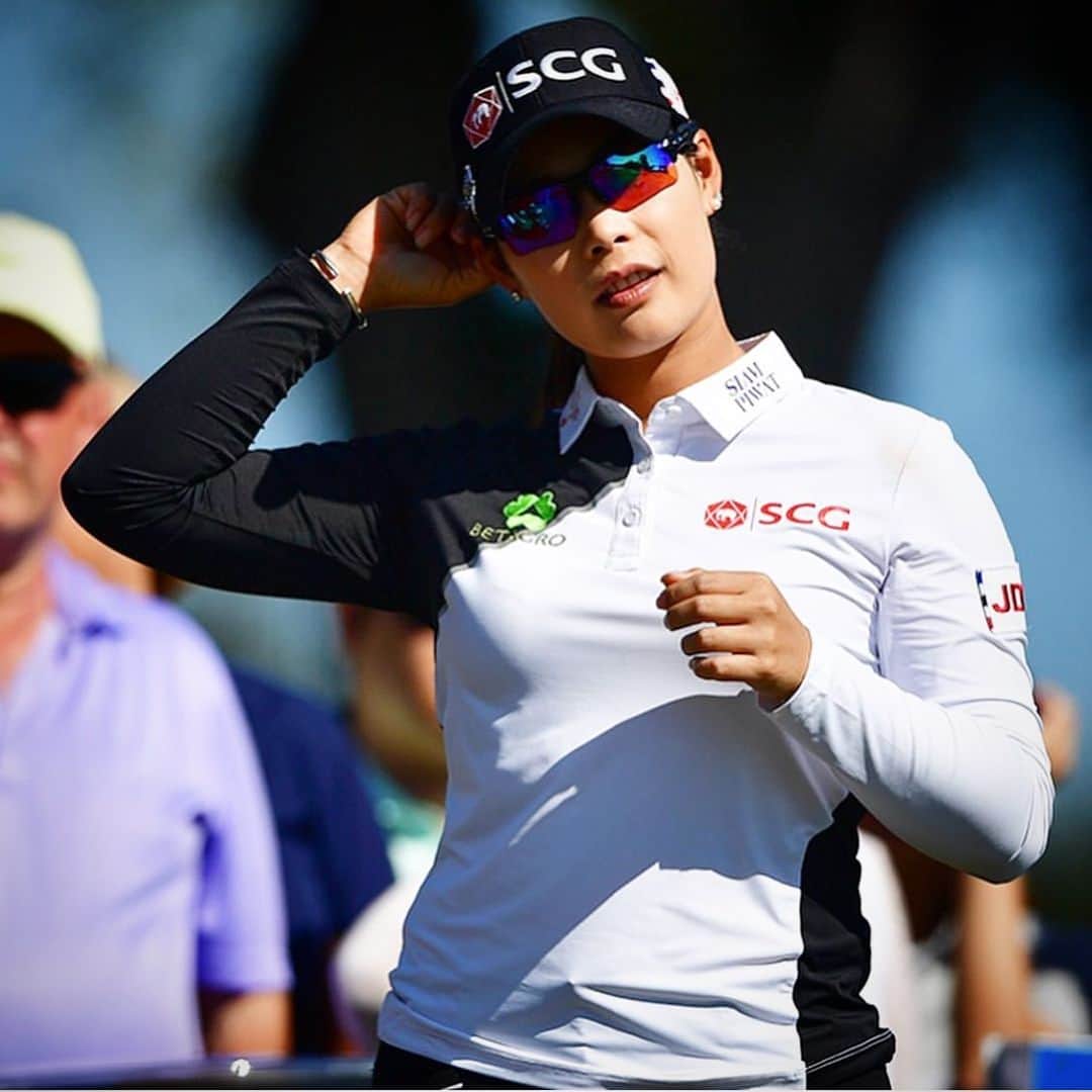 モリヤ・ジュタヌガーンのインスタグラム：「Thanks to the sponsors, #LPGA and all volunteer this week at Gainbridge LPGA at Boca Rio. #momoriya #SCG #BETAGRO #KBank #SiamPiwat #amazingthailand #JDXMultisports #COTTO」