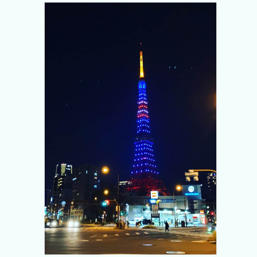 七瀬遥さんのインスタグラム写真 - (七瀬遥Instagram)「ブルーにライトアップされた東京タワー✨🗼 #東京タワー#綺麗#blue #love#tower#beautiful#happy #good#smile#tokyo#japan」1月27日 11時43分 - haruka_mh