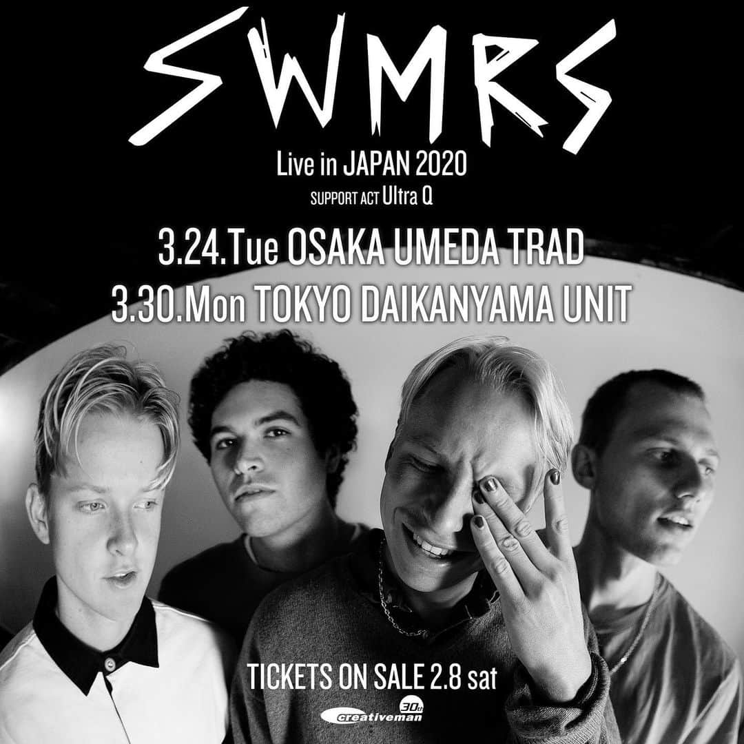 SWMRSさんのインスタグラム写真 - (SWMRSInstagram)「🇯🇵🇯🇵🇯🇵TOKYO & OSAKA! We are coming this March and bringing the brothers @UltraQ 🇯🇵🇯🇵🇯🇵」1月27日 12時07分 - swmrs