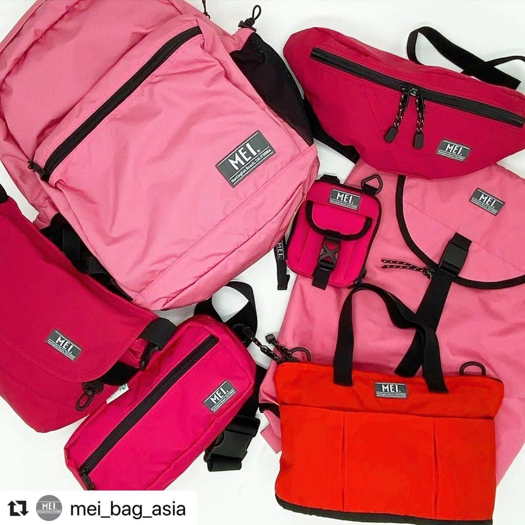 MEI(メイ) のインスタグラム：「赤とピンクの華やかなカラーリング repost from @mei_bag_asia  #mei #meibag #メイ #旧正月 #newyear」