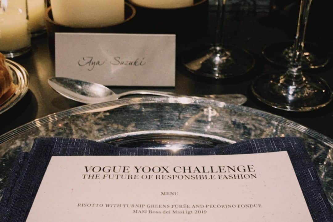 AYAさんのインスタグラム写真 - (AYAInstagram)「VOGUE YOOX CHALLENGE DINNER⚜️ @yoox @vogueitalia  2️⃣TWINs TWINs2️⃣ @medeasisters」2月25日 18時09分 - ayaxxamiaya