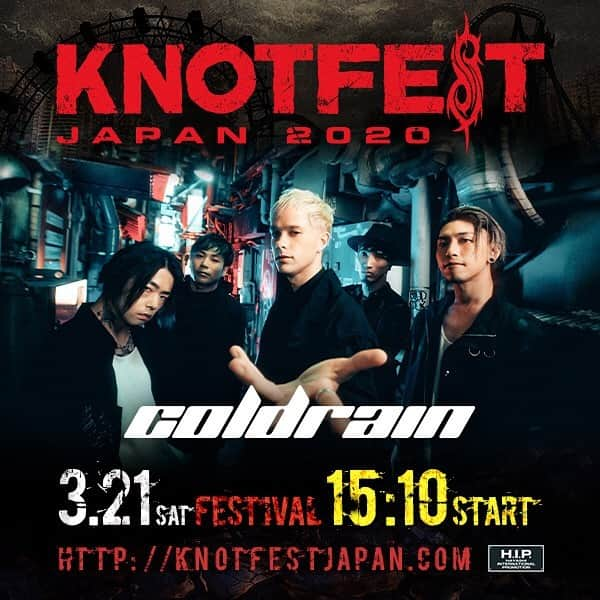 coldrainさんのインスタグラム写真 - (coldrainInstagram)「‪"KNOTFEST JAPAN 2020"タイムテーブル解禁！！‬ ‪coldrainは3/21’STAGE A’15:10〜出演！‬ ‪https://knotfestjapan.com/‬ ‪#coldrain‬ ‪#ノットフェス‬」2月21日 12時03分 - coldrain_official