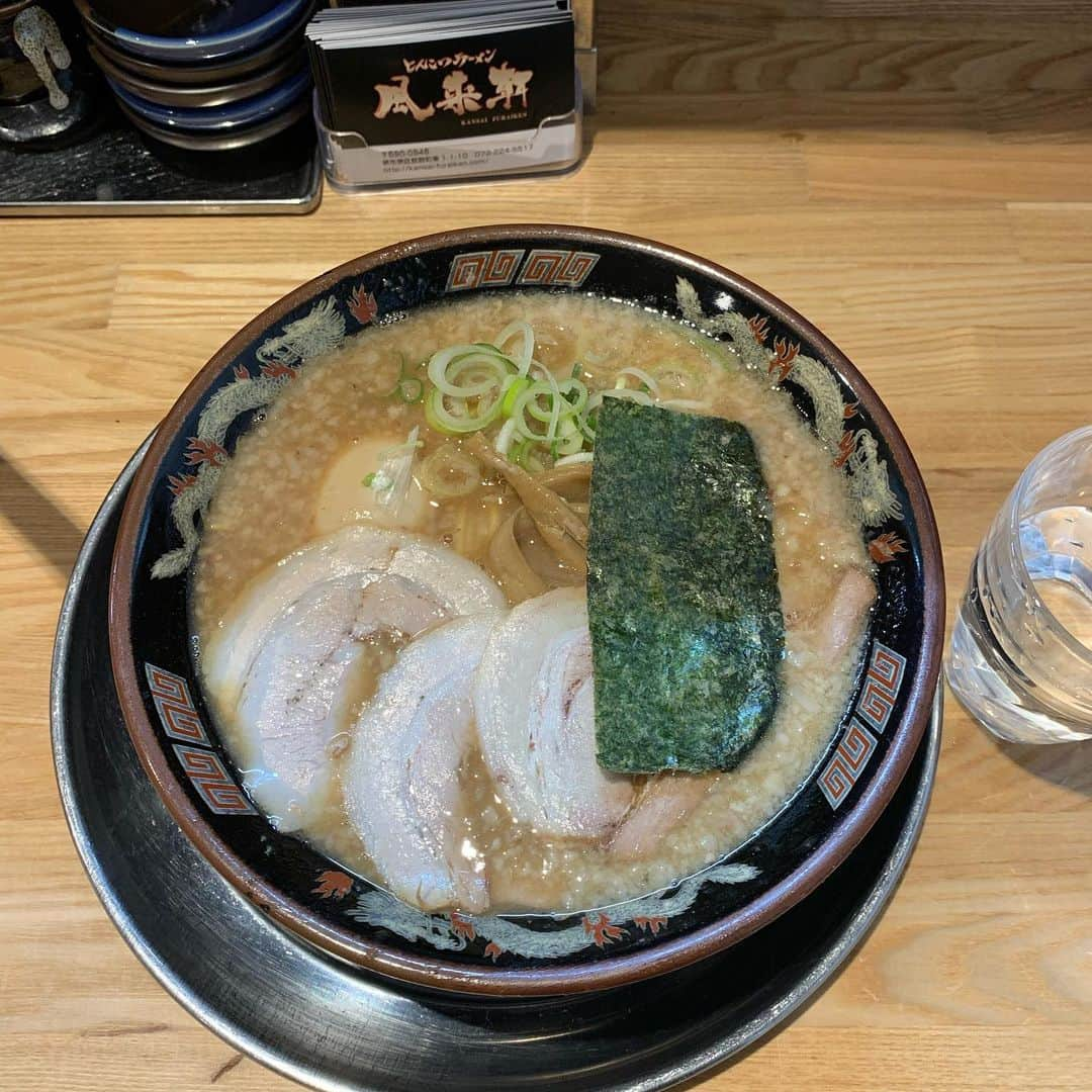 友野一希さんのインスタグラム写真 - (友野一希Instagram)「. テレビ取材以来の！ やっと行けた美味しかったぁ(￣▽￣) #風来軒大阪本店」2月21日 13時21分 - k0515ki