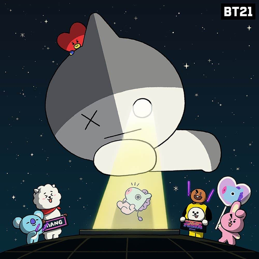 BT21 Stars of tomorrow, UNIVERSTAR!のインスタグラム