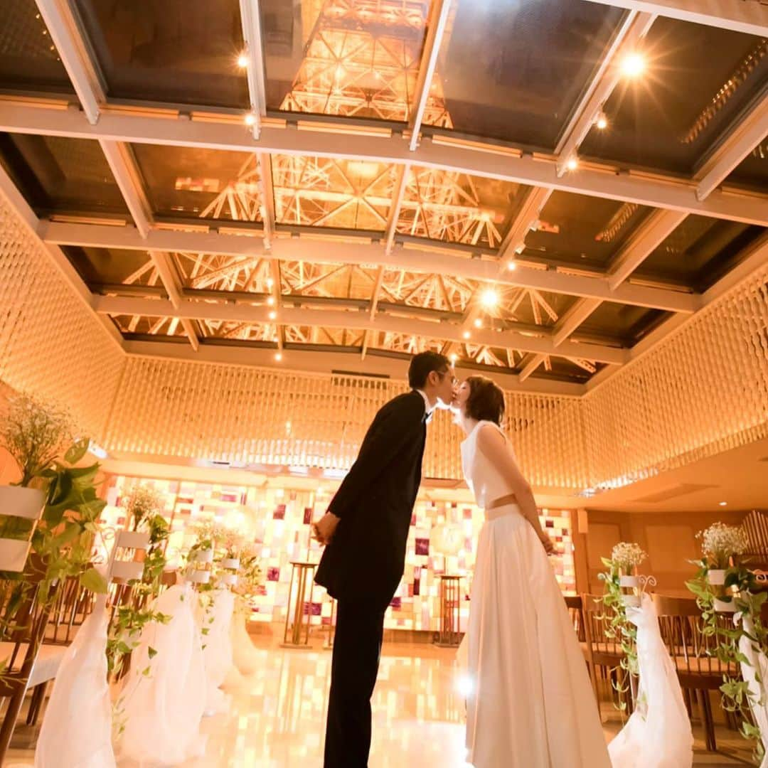 東京タワーの麓の結婚式のインスタグラム