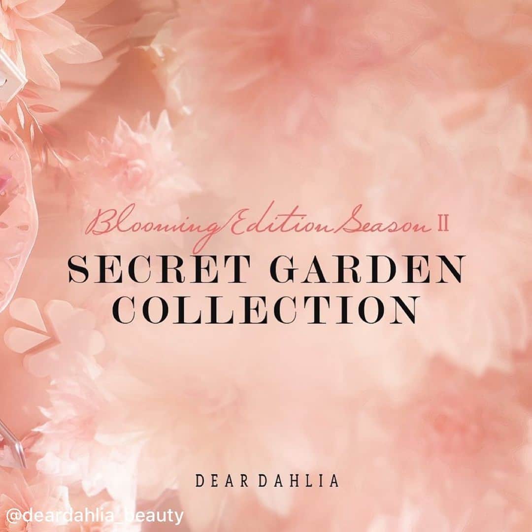 My Little Pouchのインスタグラム：「credit: @deardahlia_beauty  Live out your Springtime Fantasy with NEW Dear Dahlia Blooming Edition Season 2 “Secret Garden Collection” 🌸」
