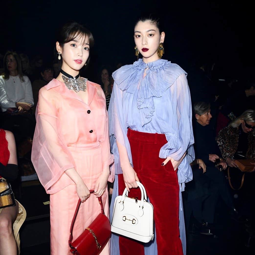 三吉彩花さんのインスタグラム写真 - (三吉彩花Instagram)「@gucci  great show w/ @dlwlrma 👯‍♀️❤️ #gucci #GucciTheRitual #GucciFW20 #mfw」2月21日 18時28分 - miyoshi.aa