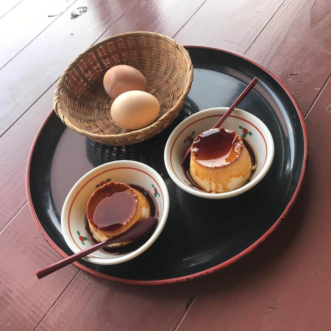 山田杏華さんのインスタグラム写真 - (山田杏華Instagram)「﻿ 地獄蒸しプリンと地獄蒸し塩たまご🍮🥚﻿ ﻿ 温泉の蒸気で蒸したプリンとたまご！﻿ プリンはカラメルが苦めでおいしいです🥰﻿ 蒸したまごもすごくおいしかったです！！﻿ ﻿ #地獄蒸しプリン﻿ #地獄蒸し塩たまご﻿ #岡本屋」2月21日 21時15分 - kyoka_1103