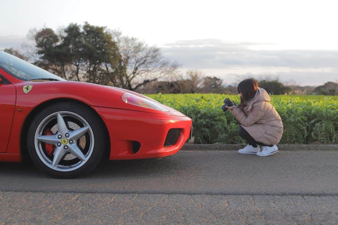 のインスタグラム：「モデナ大好き☺️ 音、デザイン、最高✨  #フェラーリ #フェラーリ360 #ferrari360modena #ferrari #車好き女子 #一眼レフ女子 #sonya7iii」