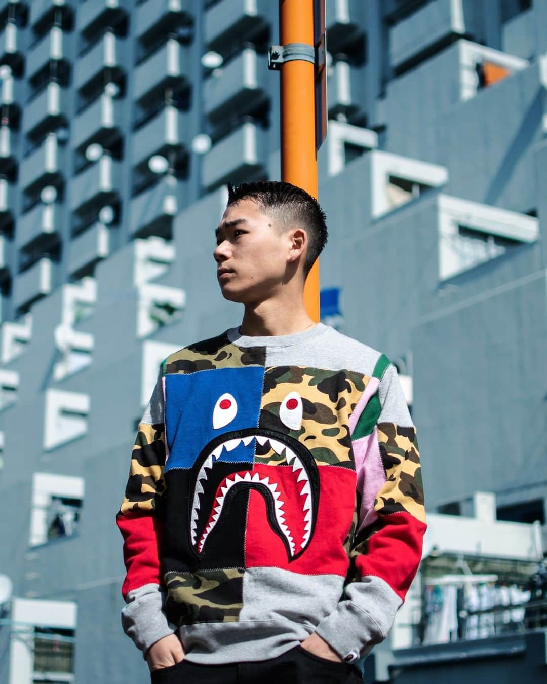 ア ベイシング エイプさんのインスタグラム写真 - (ア ベイシング エイプInstagram)「Combining BAPE®’s original camouflage with checkered patterns, this revived BAPE® PATCHWORK is designed after the image of the brand in the 1990s. Items will be available on February 22nd at BAPE® locations and Bape.com web store. #bape」2月22日 2時00分 - bape_japan