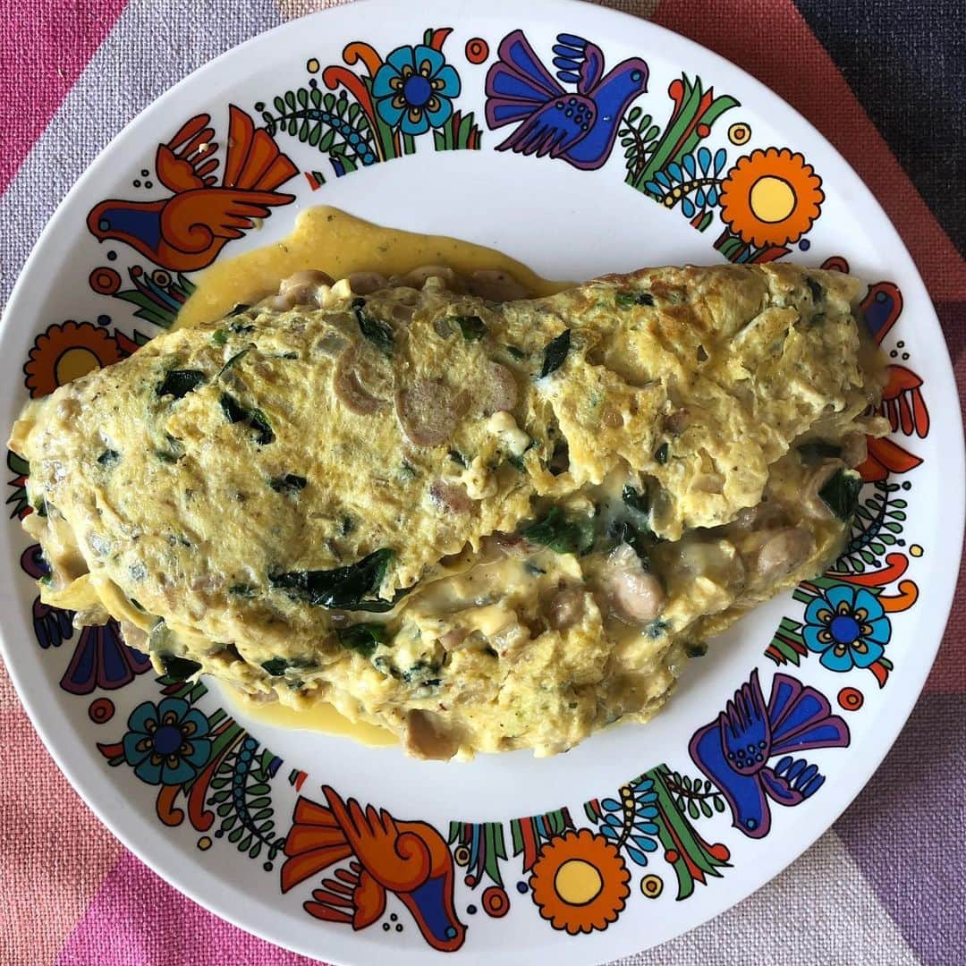 セイン・カミュさんのインスタグラム写真 - (セイン・カミュInstagram)「Breakfast‼️😃 Lovely mixed omelette ❣️ It was almost gone in a few minutes 😅🌈 #thanecamus #daddyscooking #breakfast #omlette #yummy #yummyfood #healthy #healthyfood #kidsloveit #bonapetit」2月22日 11時50分 - thanecamus