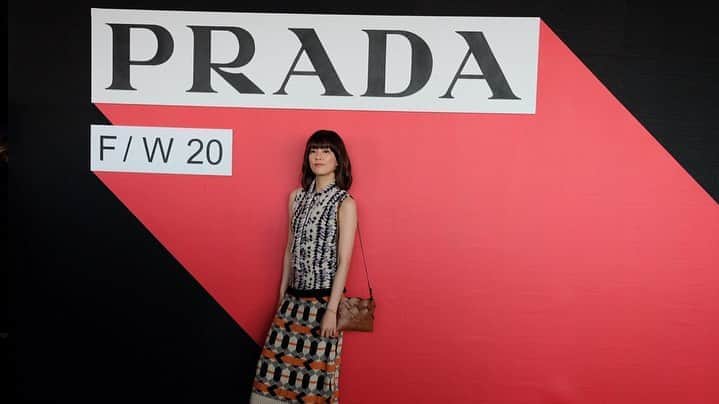 水川あさみのインスタグラム：「milano🇮🇹 @prada  #prada #mfw」