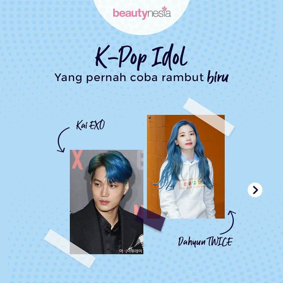 Beauty | Health | Fashionさんのインスタグラム写真 - (Beauty | Health | FashionInstagram)「Kamu suka ngecat rambut? Cobain cat rambut warna biru yuk! Tapi intip dulu gaya K-Pop Idol yang pernah cobain warna rambut biru ini yuk, biar kamu dapat inspirasinya! 😁  Ada bias idola kamu nggak nih, Beautynesian?  #Beautynesia #BeautynesiaID #KPOP #Idol #KPopIdol #BTS #IU #EXO #MAMAMOO #TXT #TWICE #bias」2月22日 13時36分 - beautynesia.id