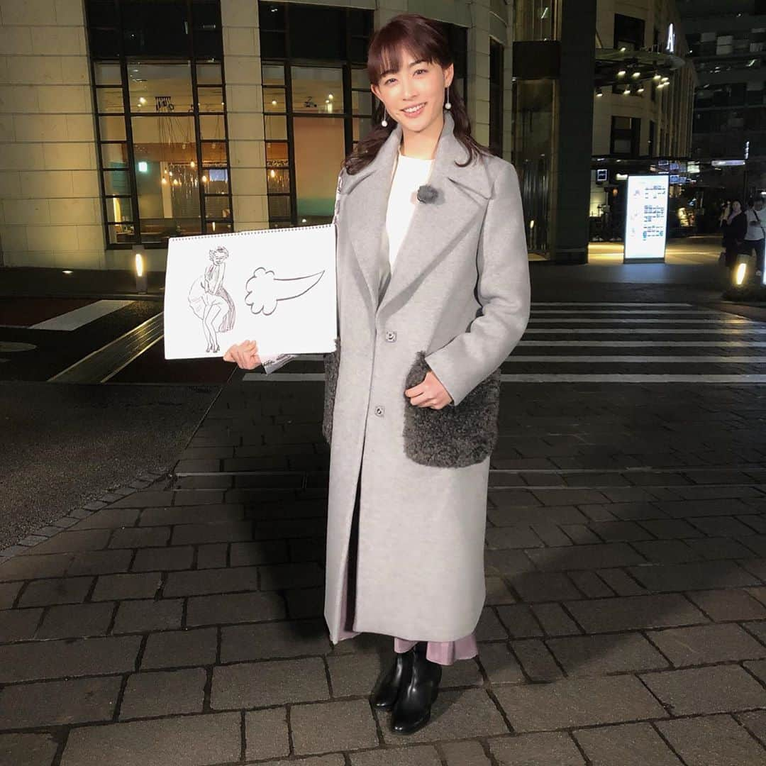 新井恵理那さんのインスタグラム写真 - (新井恵理那Instagram)「あすは北風が冷たく吹くので、マリリンの格好はやめましょう(*ﾟ∀ﾟ*)笑 #新情報7daysニュースキャスター #マリリンモンロー #ビートたけし #新井恵理那 #centforce」2月23日 0時02分 - elina_arai