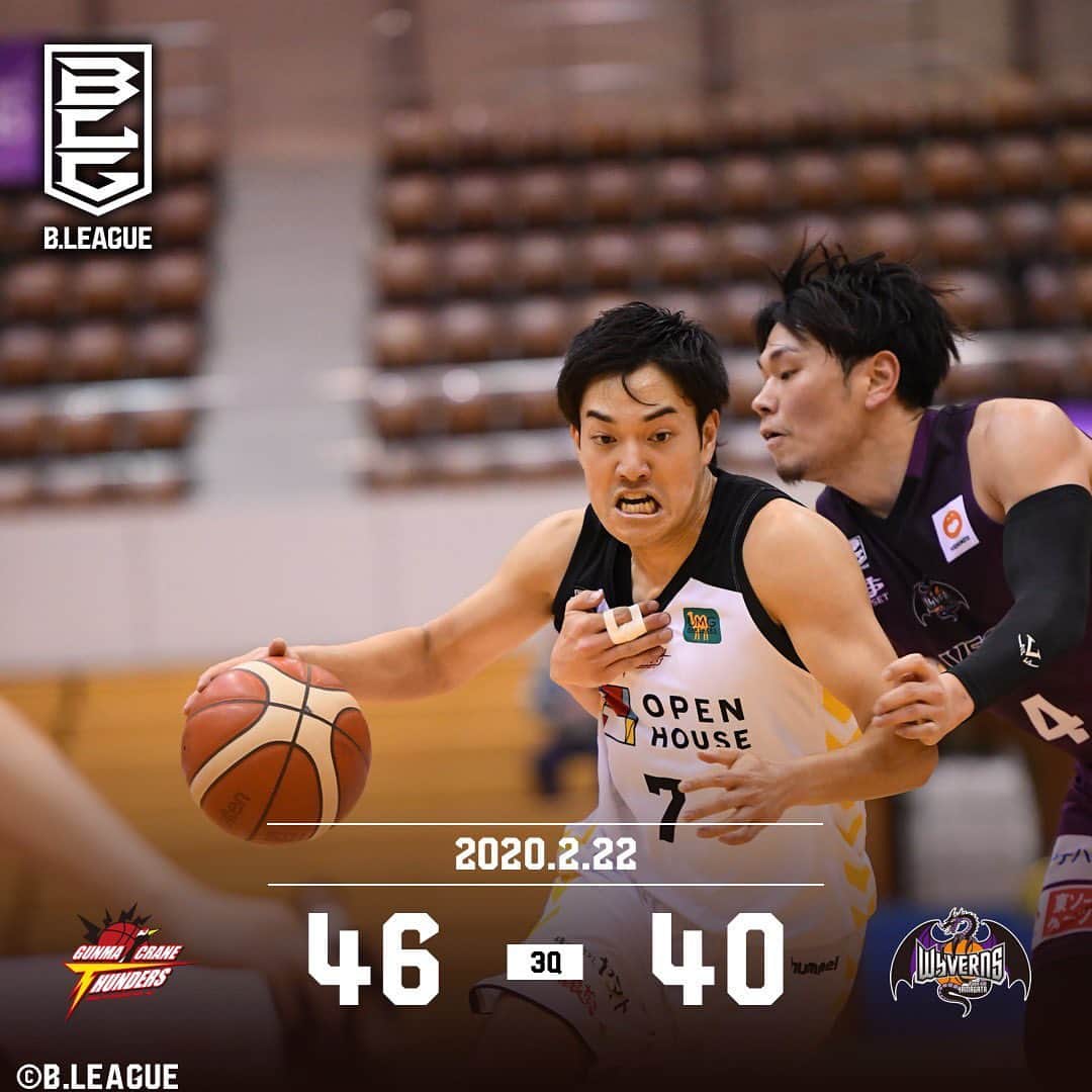 群馬クレインサンダーズのインスタグラム