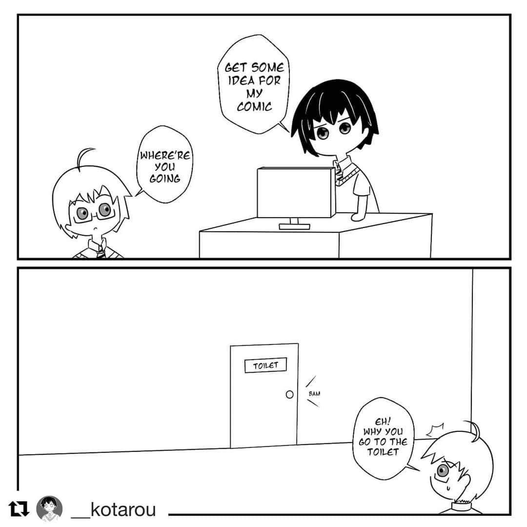 Koleksi Komik Malaysiaさんのインスタグラム写真 - (Koleksi Komik MalaysiaInstagram)「#Repost @__kotarou with @get_repost ・・・ Place where awesome idea come from😂😂 . . P/s: I got this idea when taking shower . . . #oc #originalart #koleksikomikmalaysia #anime #manga #malaysia #animearts #artwork #mangadrawings」2月22日 21時23分 - tokkmungg_exclusive