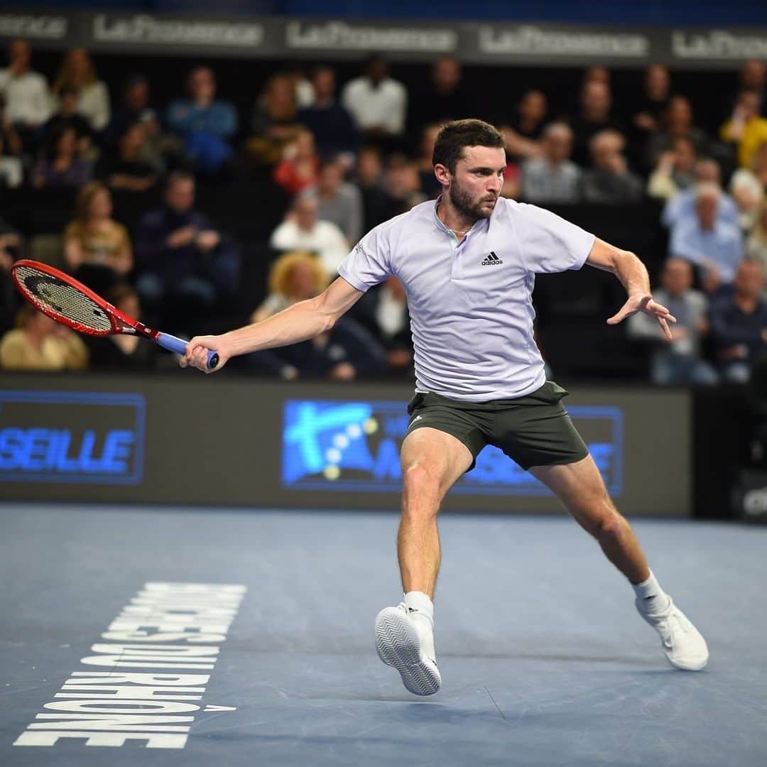 ジル・シモンのインスタグラム：「📸 : Corinne Dubreuil #GillesSimon #Open13」