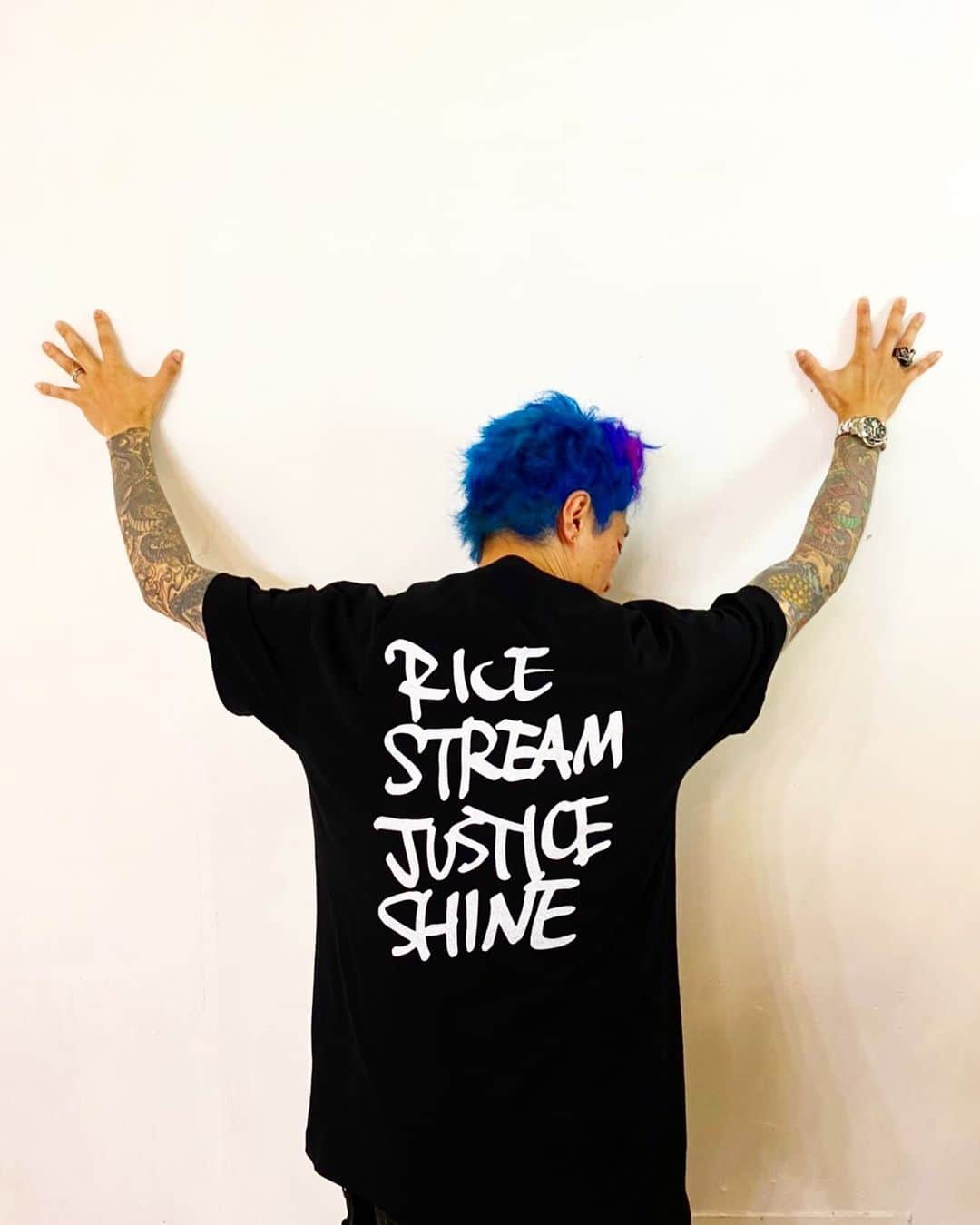 Ju-kenのインスタグラム：「@anthologyhair  米　rice  沢　Stream  正　Justice  光　shine」