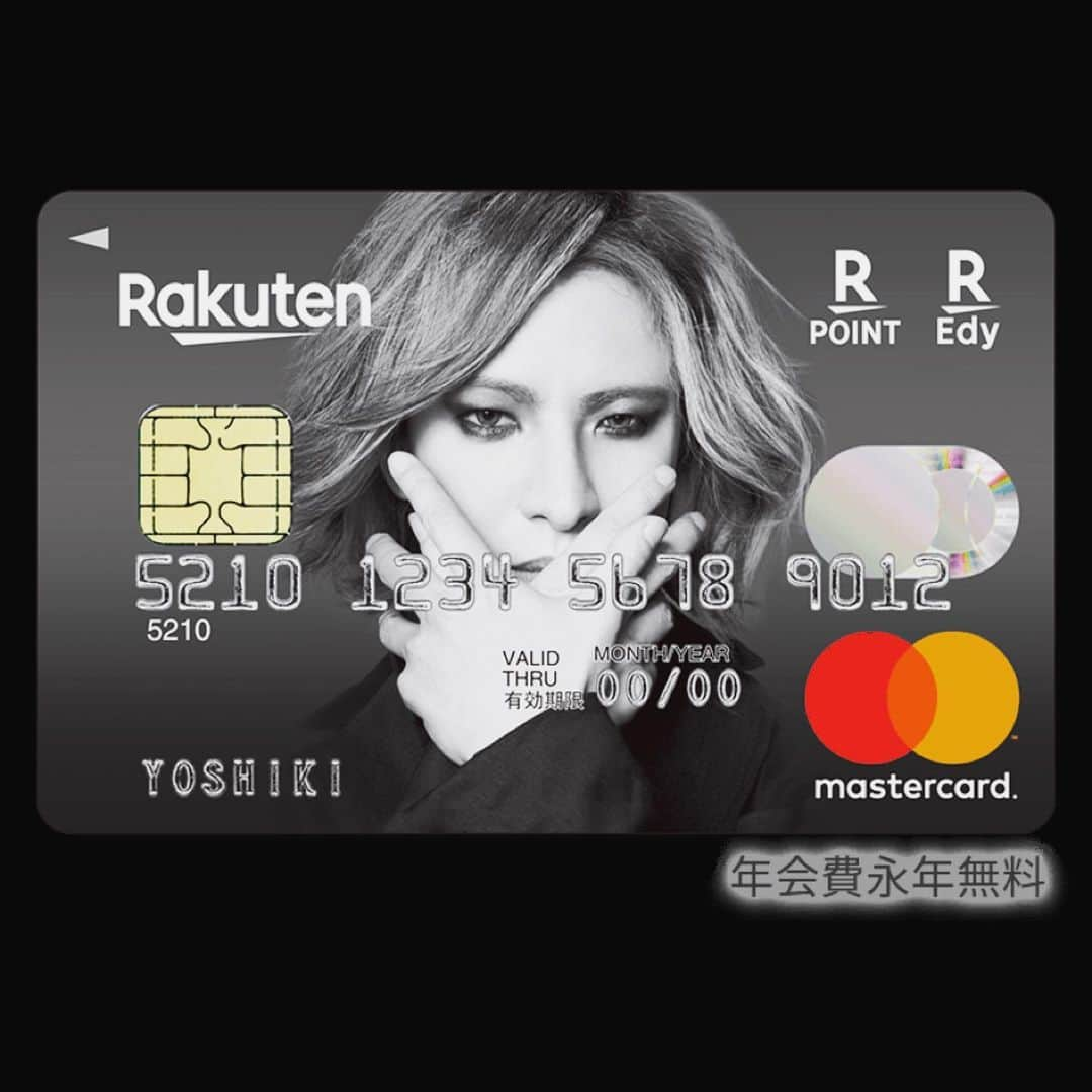 YOSHIKIさんのインスタグラム写真 - (YOSHIKIInstagram)「Every time I use this card, people look at me twice..Hope you use it too.! このカード、自分でも使います。驚かれるけど。。みんなも使って..！ “Enrollment campaign 入会キャンペーン中→  https://www.rakuten-card.co.jp/card/yoshiki-design-card/  #YoshikiCard #MasterCard #RakutenCard #yoshiki」2月22日 22時35分 - yoshikiofficial