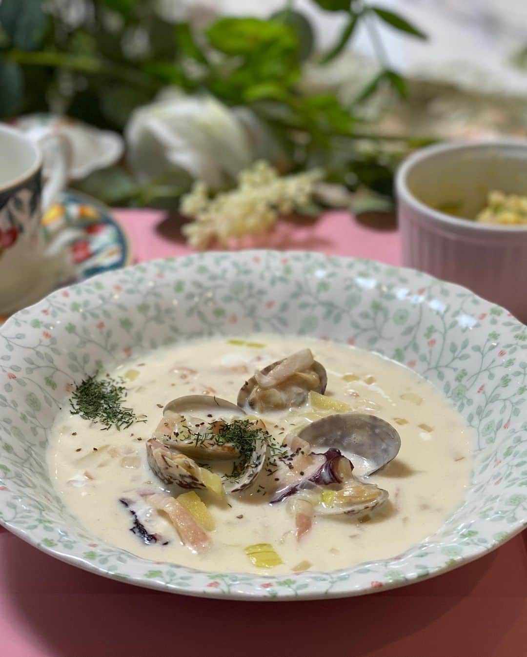 大石絵理さんのインスタグラム写真 - (大石絵理Instagram)「今回の木夏先生の料理レッスンでは、お肉ふわふわの鶏から揚げ、クラムチャウダー、ポテトサラダをつくりました🥰 ひと手間くわえる事でとってもおいしくなりました♪ 今回も楽しかったぁ💕」2月22日 23時01分 - erioishitokyo
