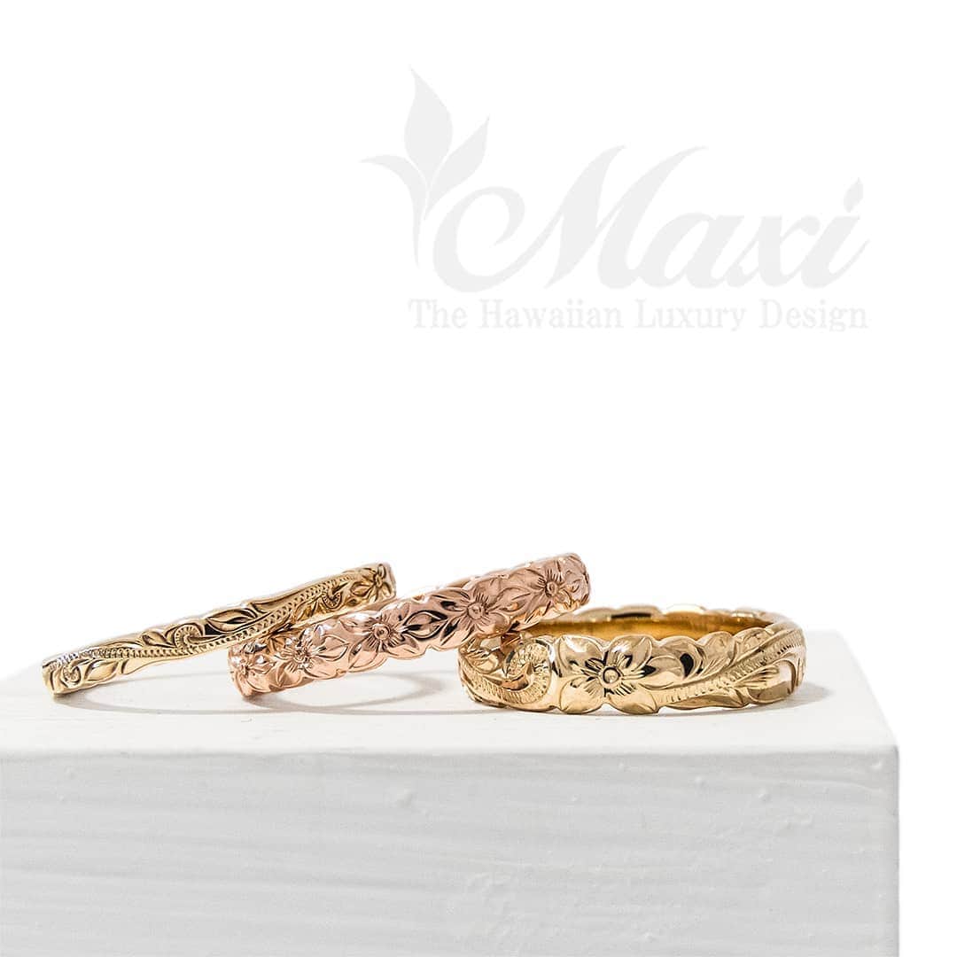 Maxi Hawaiian Jewelryさんのインスタグラム写真 - (Maxi Hawaiian JewelryInstagram)「Traditional Hawaiian single rings, 2mm, 3mm and 4mm width🌺🌴🌊🤙✨ #maxi #maxihawaiianjewelry #hawaiianjewelry #hawaiianheirloom #engraving #hawaii #hawaiian #ring #weddingring #bridalring #weddingband #marriagering #マキシ #マキシハワイアンジュエリー #ハワイアンジュエリー #ハワイ #ハワイアン #リング #指輪 #結婚指輪 #ウェディングリング #ブライダルリング #マリッジリング」2月23日 9時27分 - maxi_japan_official