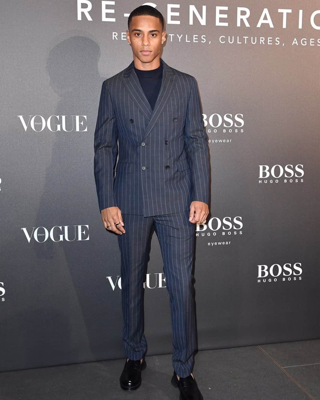 キース・パワーズのインスタグラム：「I had a great time last night. • BOSS Re-Generation Party held in collaboration with Vogue Italia. #ThisIsBoss」