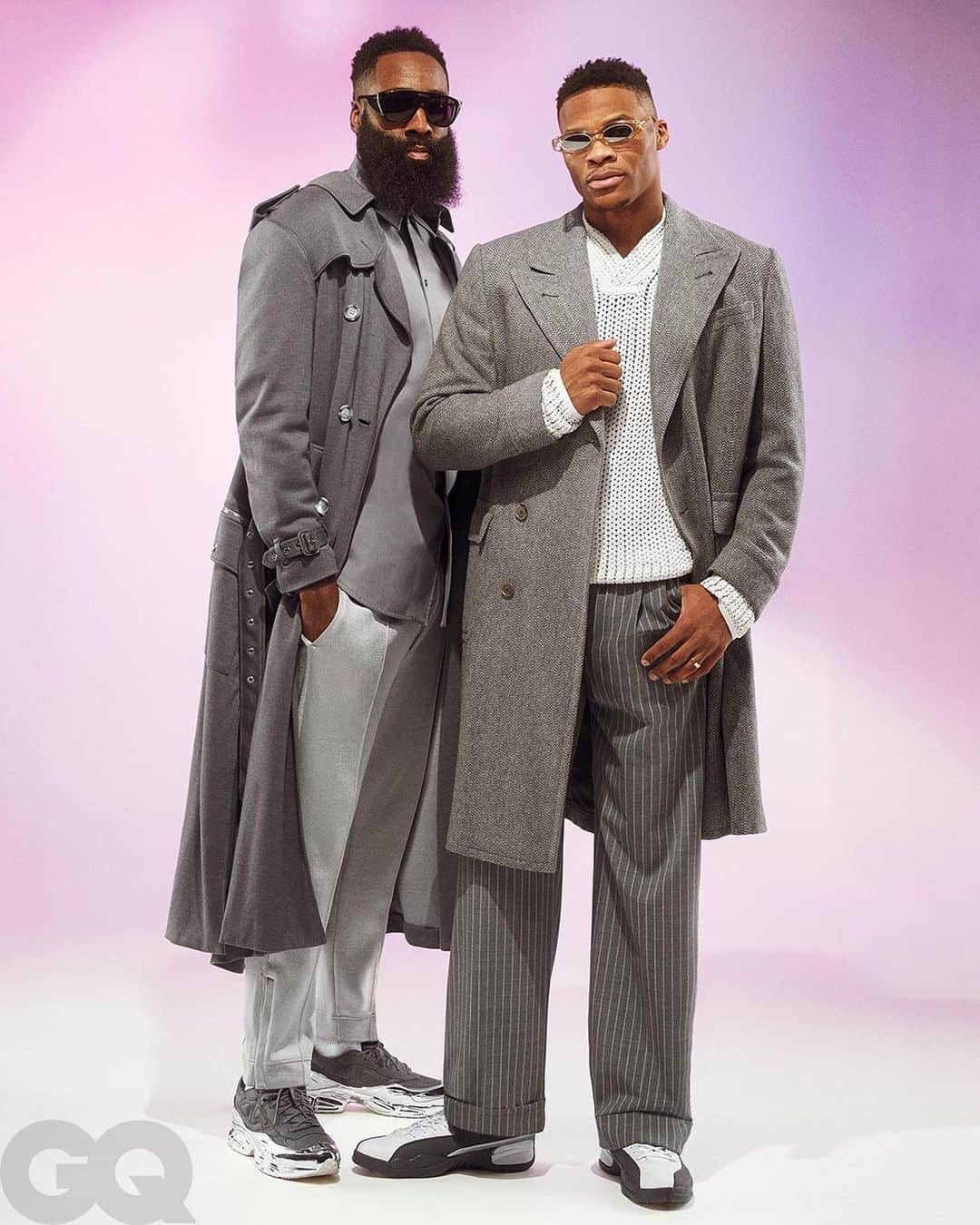 GQさんのインスタグラム写真 - (GQInstagram)「“We haven't had a full roster yet. Which is scary, you know? That's the most exciting thing.” Revisit our March cover story with Russell Westbrook & James Harden at the link in bio.  Photographs by @sebastianmader.」2月23日 6時28分 - gq