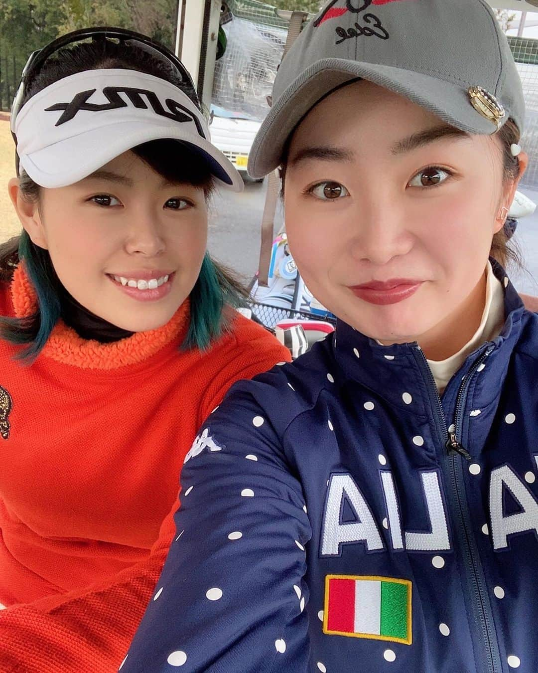 稲葉七海のインスタグラム：「ゴルフ日和☀️⛳️ 成田のゴルフ場行くの久々♪ ・ ・ ・ #ゴルフ#golf#골프#高尔夫#ゴルフスイング#golfswing #千葉#成田#オークヒルズカントリークラブ #プライベートラウンド#白金台女子ゴルフ部 #白女#shirojyo」