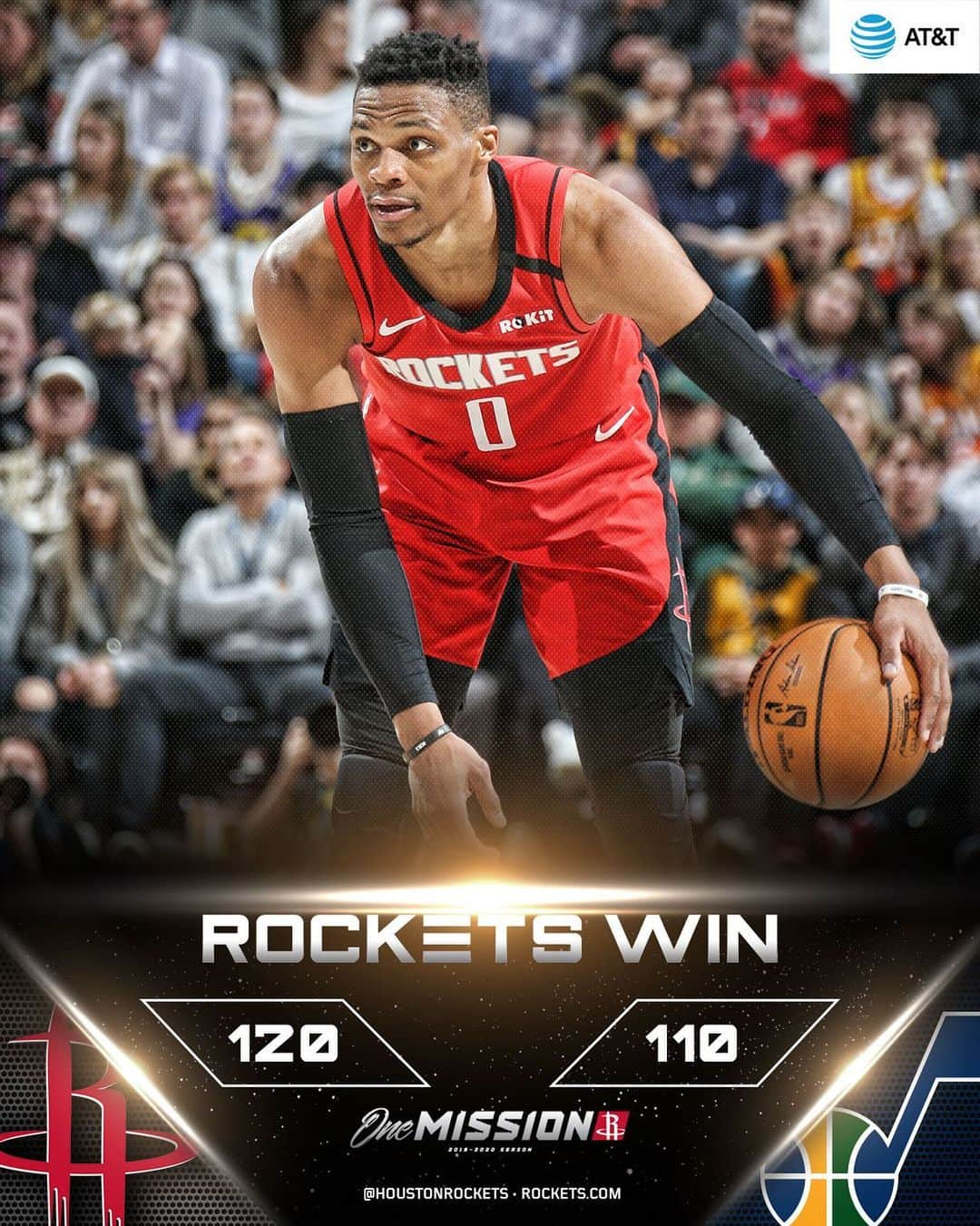 ヒューストン・ロケッツさんのインスタグラム写真 - (ヒューストン・ロケッツInstagram)「BIG ROAD WIN! 🚀」2月23日 13時22分 - houstonrockets