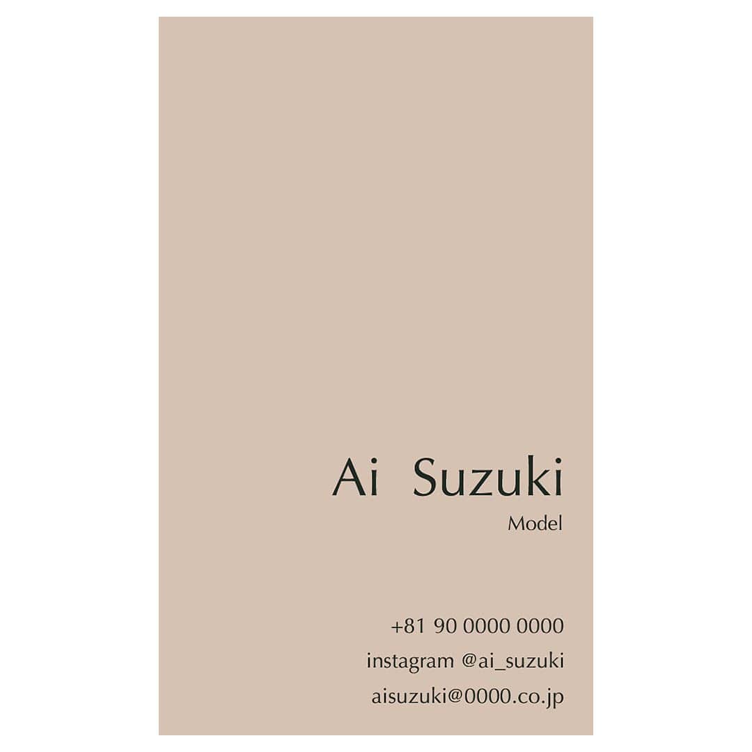 鈴木愛さんのインスタグラム写真 - (鈴木愛Instagram)「@aisuzuki_design  #namecard #namecarddesign #名刺デザイン」2月23日 16時01分 - ai_suzuki