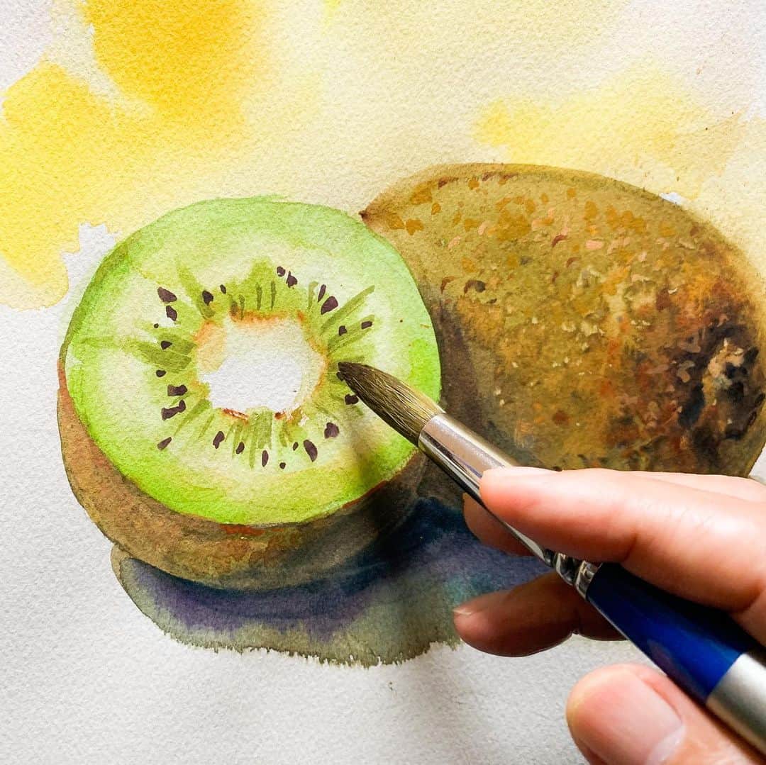柴崎春通さんのインスタグラム写真 - (柴崎春通Instagram)「Hi everyone! Today, I will show you How to draw “Kiwi Fruits” in the video, so please watch it until the end at YouTube!  YouTube : Watercolor by Shibasaki https://youtu.be/U4o2CqpFTJw  #shiba_watercolor #watercolor #watercolorpainting #painting #drawing #kiwi #kiwifruit #art #youtube #youtuber #キウイ #フルーツ #水彩 #水彩画」2月23日 20時36分 - shiba_watercolor