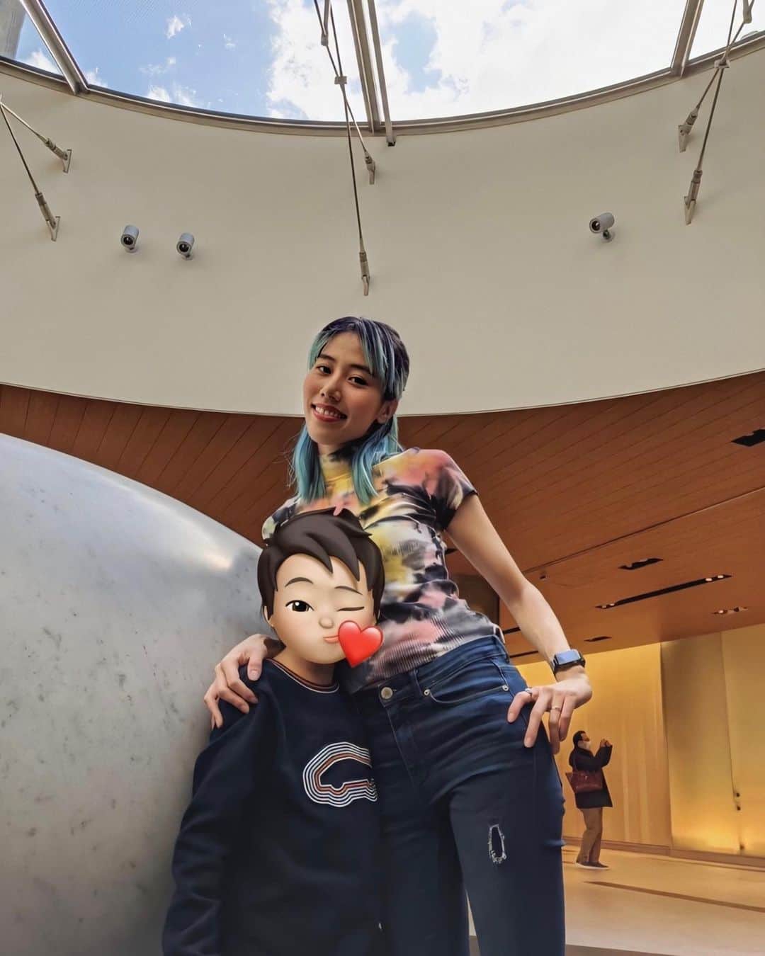 草野絵美のインスタグラム：「My little guy👩‍❤️‍💋‍👨✨ #momnson」